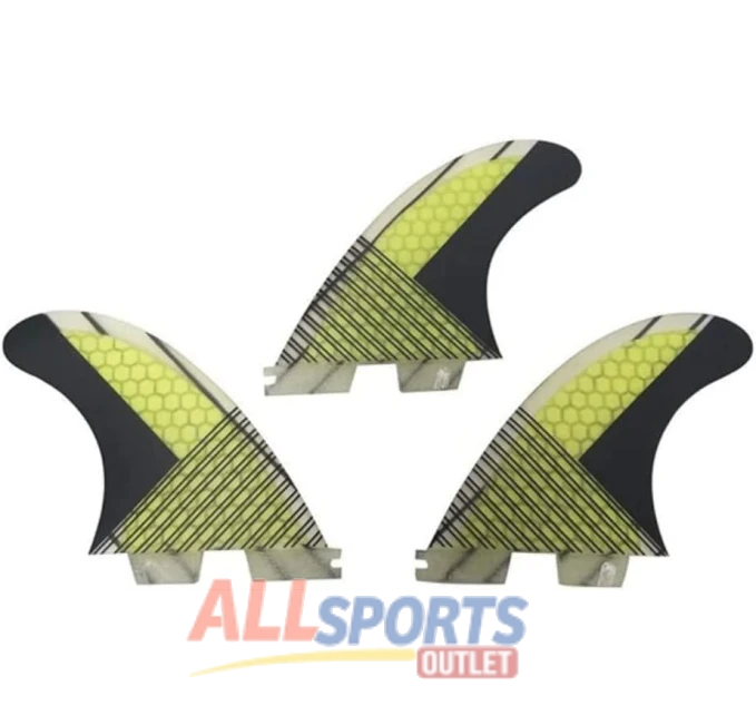 Bohally Fiberglass Honeycomb G5 Surfboard Fins Tri Set All Sports Outlet