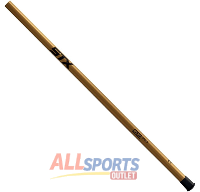 STX Lacrosse Crux 300 Handle Gold Black for Sports Gear All Sports Outlet