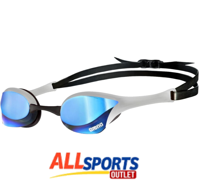 Arena Cobra Ultra Swim Goggles All Sports Outlet Anti Fog Blue Silver