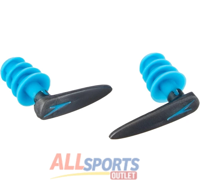 Speedo Biofuse Swimming Earplugs Grey Blue One Size All Sports Outlet