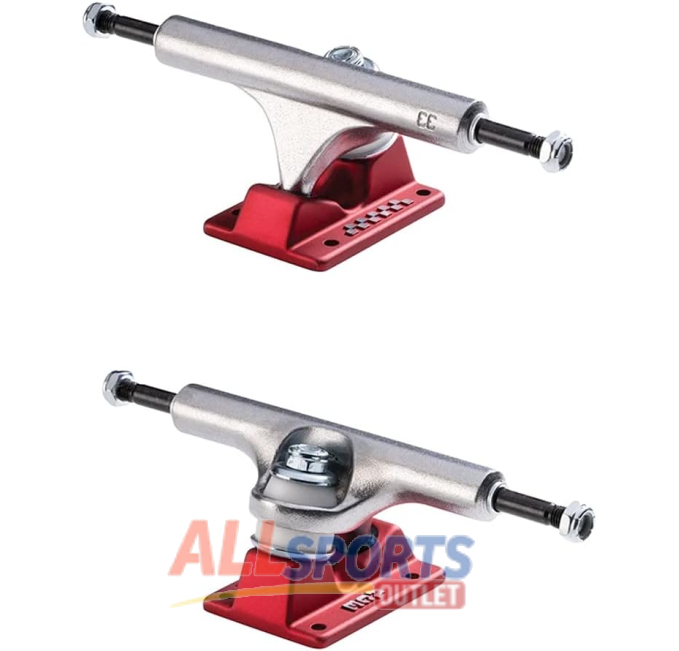Ace Skateboard Trucks Classic 33 Raw Red 8.0 Inch Pair All Sports Outlet