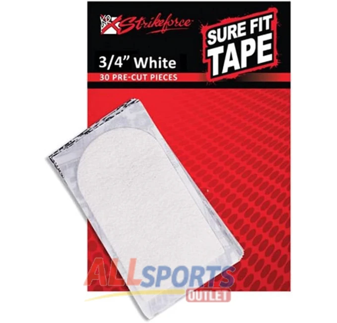 KR Strikeforce Premium Sure Fit Tape White 3/4 Inch Pack of 30 All Sports Outlet