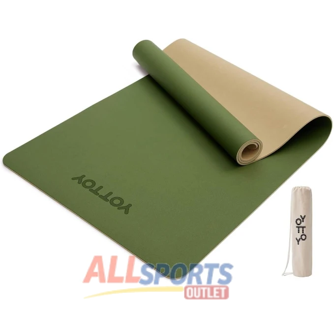 YOTTOY Yoga Mat with Strap and Bag for Hot Yoga All Sports Outlet