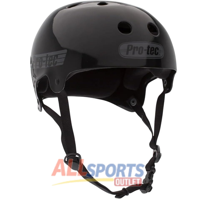 Pro-Tec Bucky Lasek Skateboard Helmet Medium Black Reflective All Sports Outlet