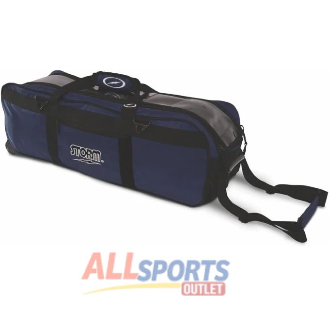 Storm Tournament 3 Ball Tote Roller Bowling Bag Navy All Sports Outlet