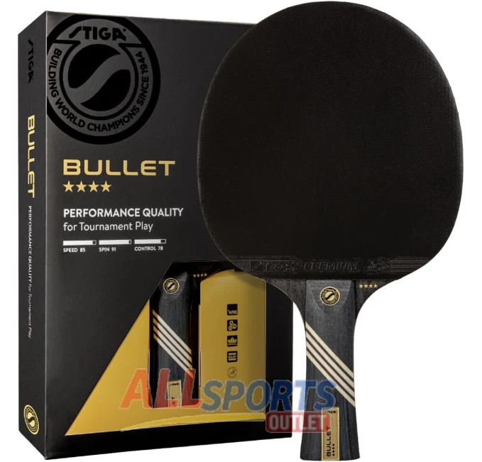 STIGA Bullet Ping Pong Paddle for Competitive Play All Sports Outlet