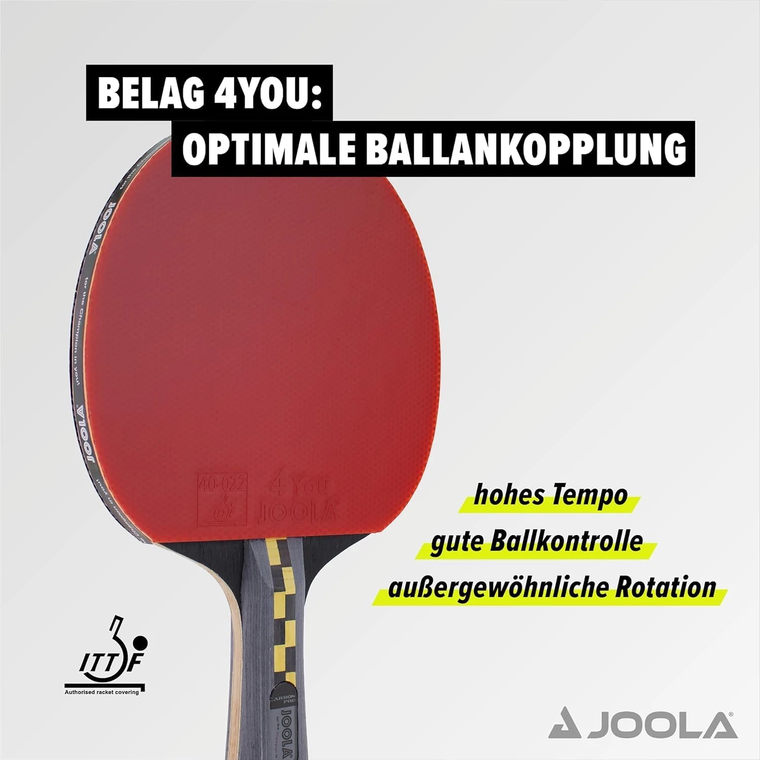 JOOLA Carbon Pro Ping Pong Paddle for Speed All Sports Outlet - Image 3