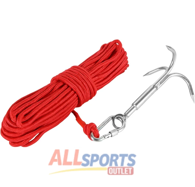 QTLCOHD Heavy Duty Grappling Hook 65FT Rope for Outdoor Sports