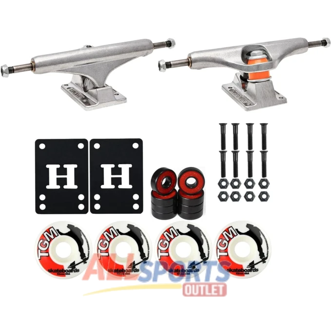 Independent Skateboard Trucks Mids 139 with Wheels Bearings All Sports Outlet