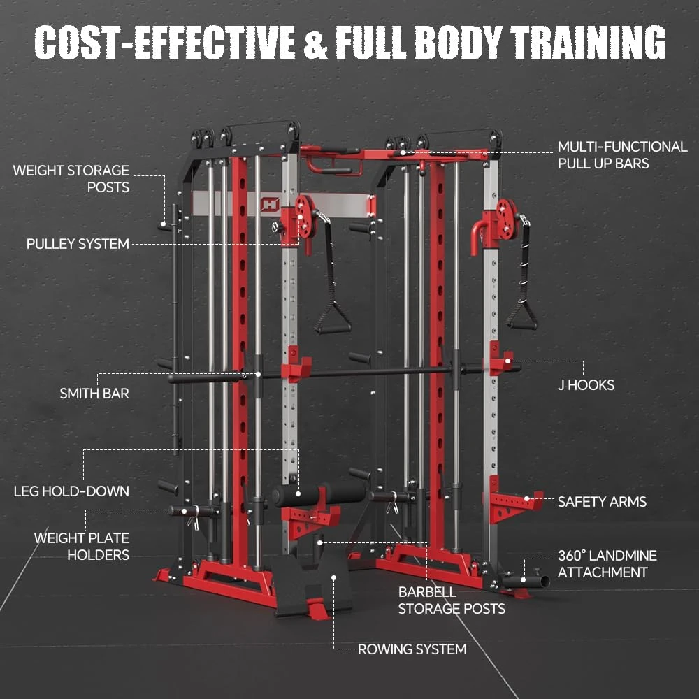 Smit Machine Power Cage Multi-Function Squat Rack All Sports Outlet - Image 3