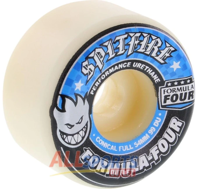 Spitfire Formula 4 54mm 99A Conical Full Skate Wheels All Sports Outlet