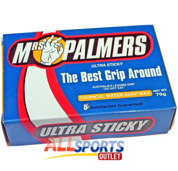 Mrs Palmers Surf Wax Tropical 75 Degrees 12 Bars All Sports Outlet