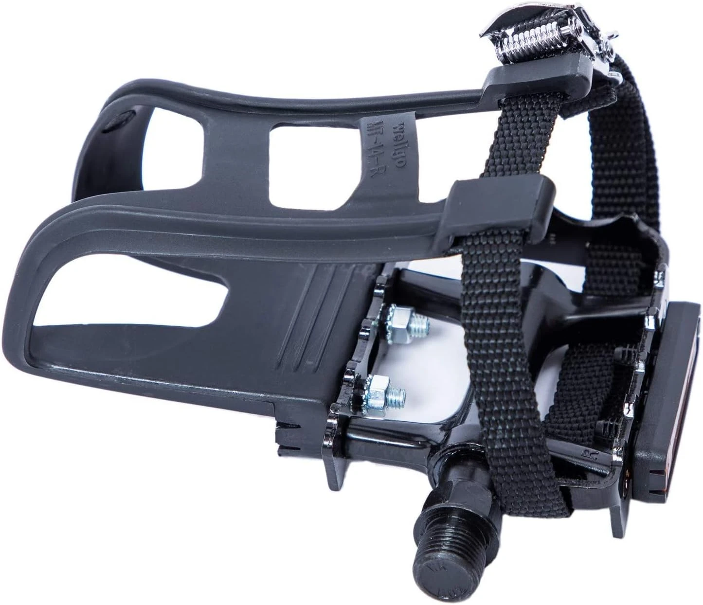 YBEKI Bike Pedals with Clips and Straps 9/16 Inch All Sports Outlet for Exercise Bike and Outdoor Bicycles - Image 2