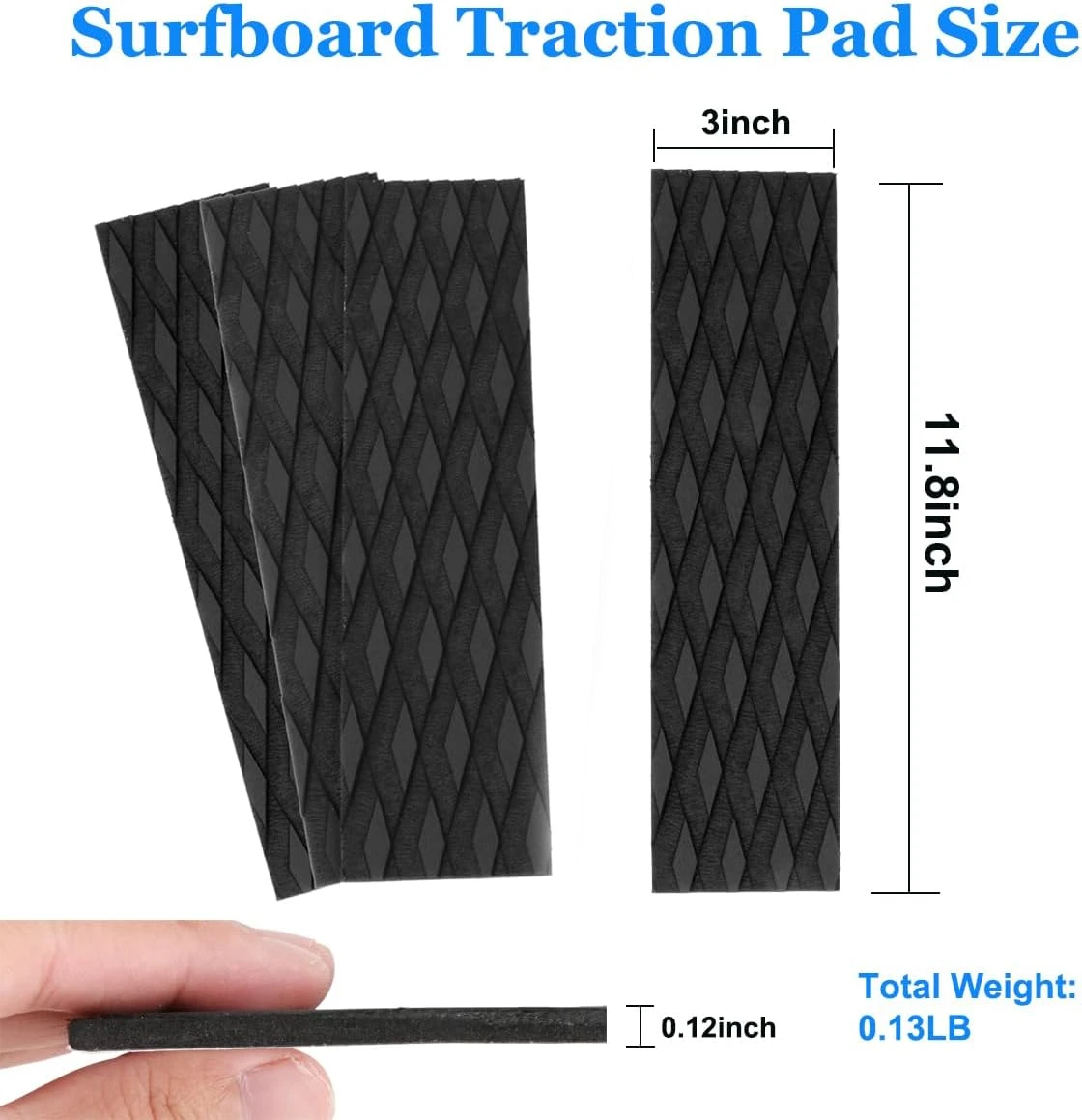 Villozxiny 4 Piece EVA Surfboard Traction Pads All Sports Outlet - Image 2