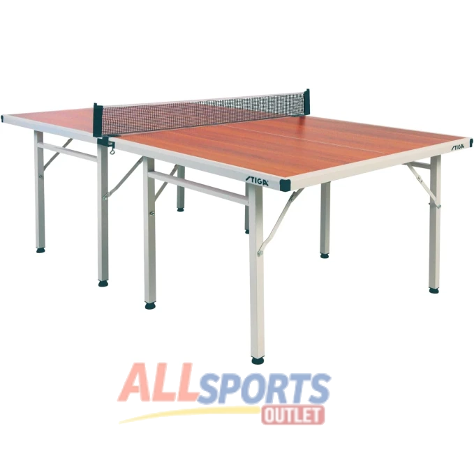 STIGA Woodgrain Space Saver Table Tennis Table All Sports Outlet Perfect for Compact Spaces