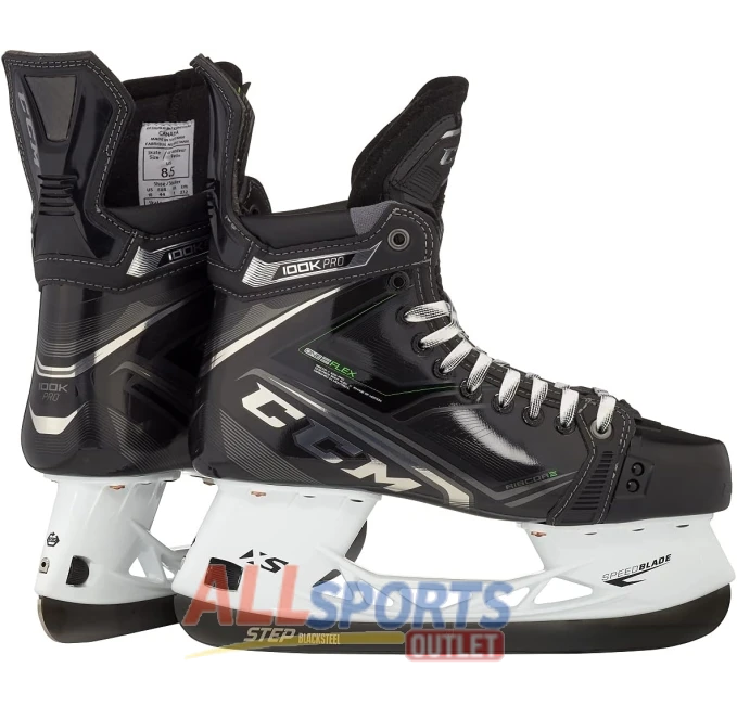 CCM Ribcor 100K PRO Senior Tapered 9.5 Ice Hockey Skates All Sports Outlet
