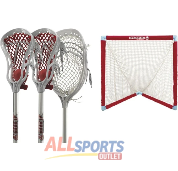 Maverik Mini Lax Set White One Size Lacrosse All Sports Outlet