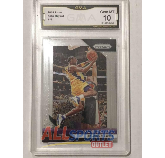 2018-19 Prizm Kobe Bryant GMA 10 Los Angeles Lakers Card All Sports Outlet