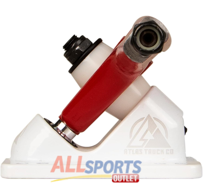 Atlas Truck Co. Kingpin Ultralight 180mm Reverse Kingpin Trucks Red White All Sports Outlet