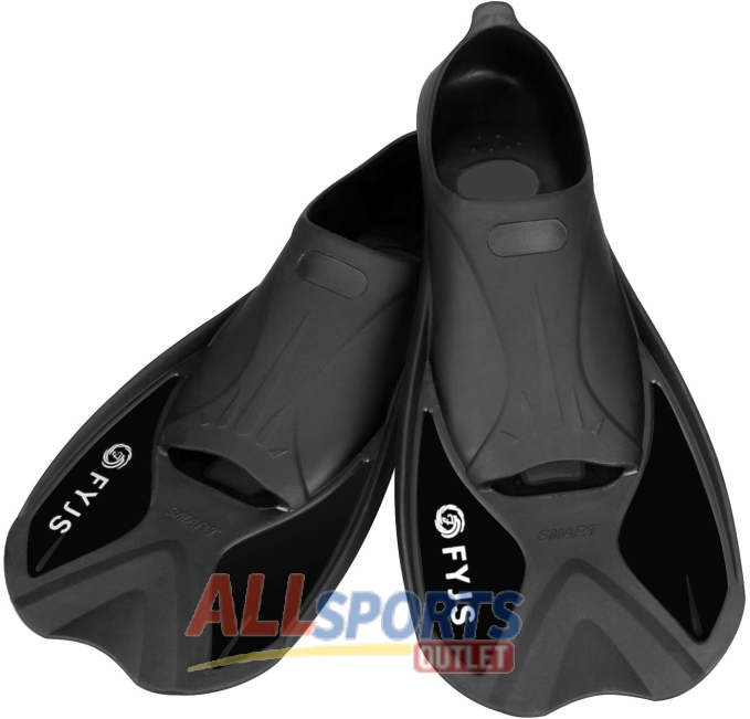 FYJS Short Swim Fins with Comfortable Full Foot Pocket for Snorkeling and Scuba Diving at All Sports Outlet