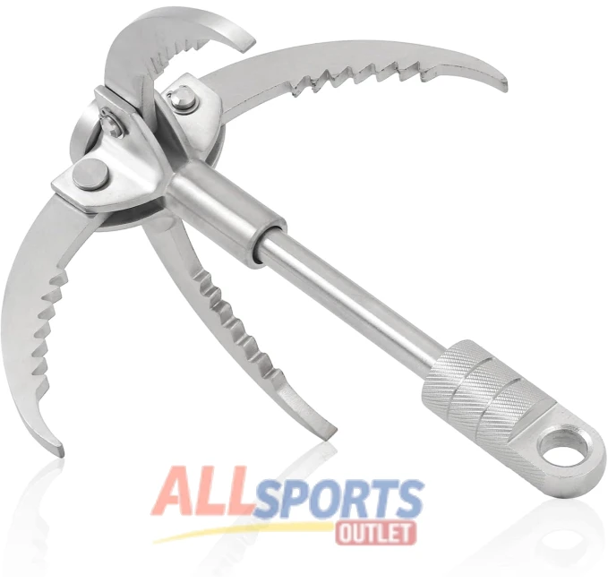 Large 4-Claw Folding Grappling Hook for Outdoor Adventure All Sports Outlet