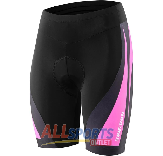 NOOYME Women's Bike Shorts 3D Padded Fuchsia Pink All Sports Outlet