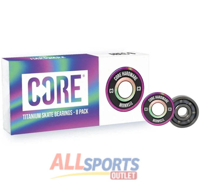 CORE ABEC 9 Sealed Bearings 8 Pack All Sports Outlet