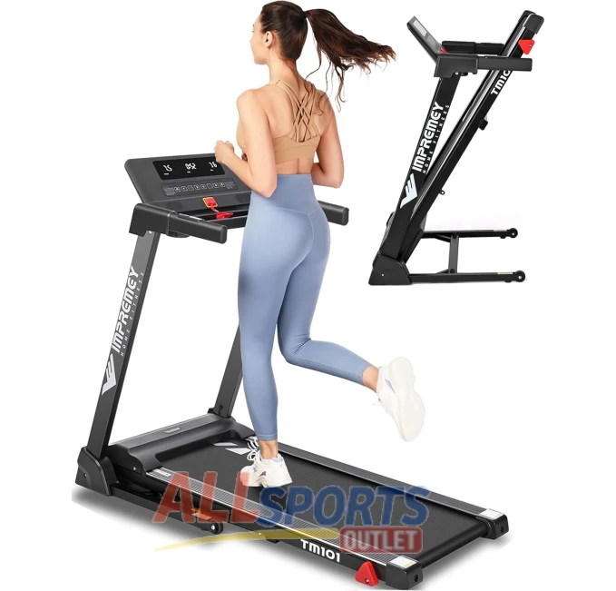 Impremey Folding Treadmill with Heart Rate Monitor All Sports Outlet