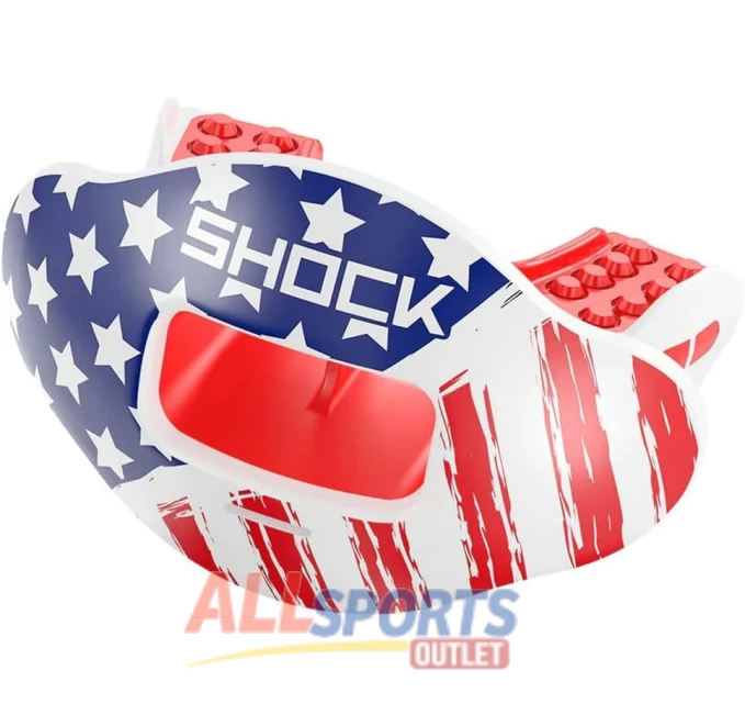 Shock Doctor Max Airflow Lip Guard Print Stars Stripes All Sports Outlet