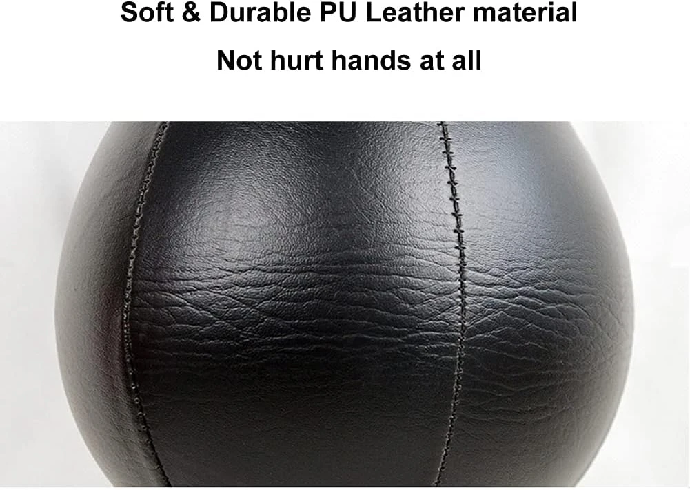 YCYU Punching Bag Boxing Speedbag Swivel Set with Black Leather Ball and Pump All Sports Outlet - Image 4