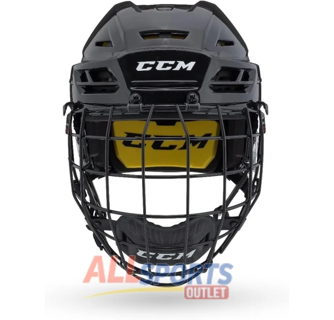 CCM Tacks 210 Medium Hockey Helmet Combo Black All Sports Outlet