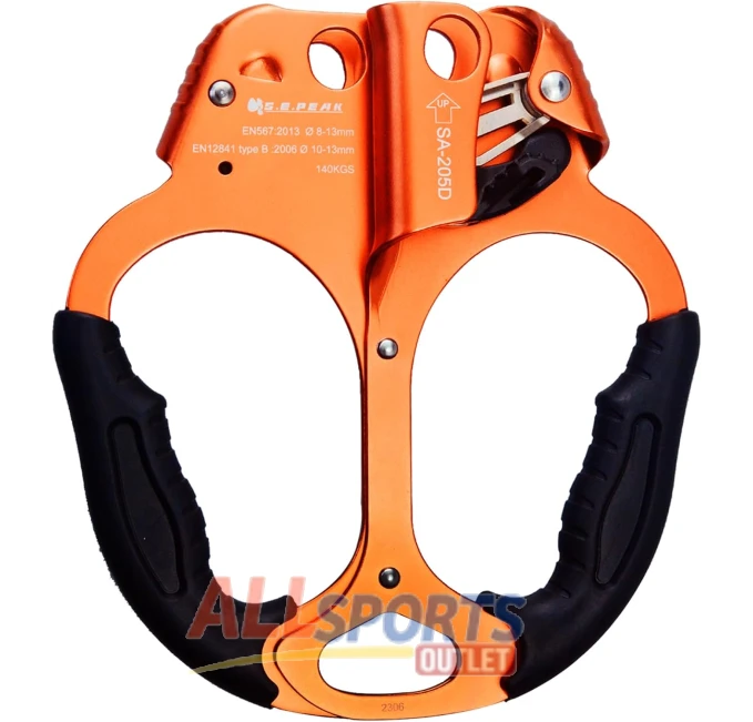 S.PEAK 140kg Double Handed Ascender Rubber Handle by All Sports Outlet