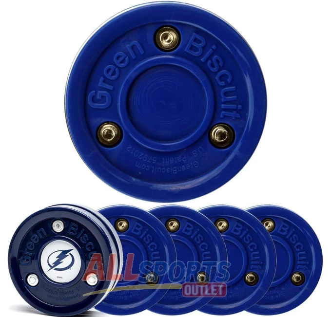 Green Biscuit 4 Pack Blue Original Passer with NHL Puck All Sports Outlet