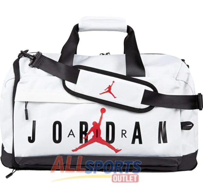 Nike Air Jordan Velocity Duffle Bag White One Size All Sports Outlet