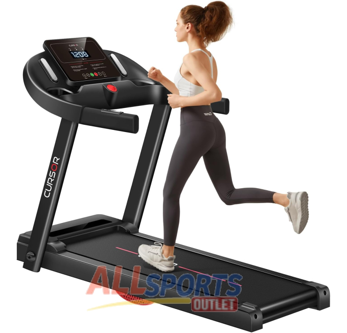 CURSOR FITNESS Home Folding Treadmill 7.5 MPH Pulse Sensor All Sports Outlet