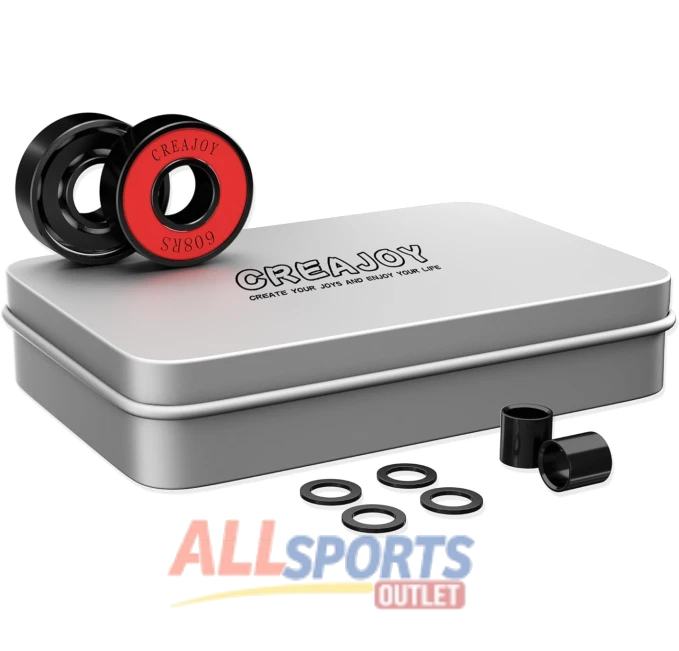 Top Speed 608RS Scooter Bearings Ceramic Black Red 4 Pack All Sports Outlet
