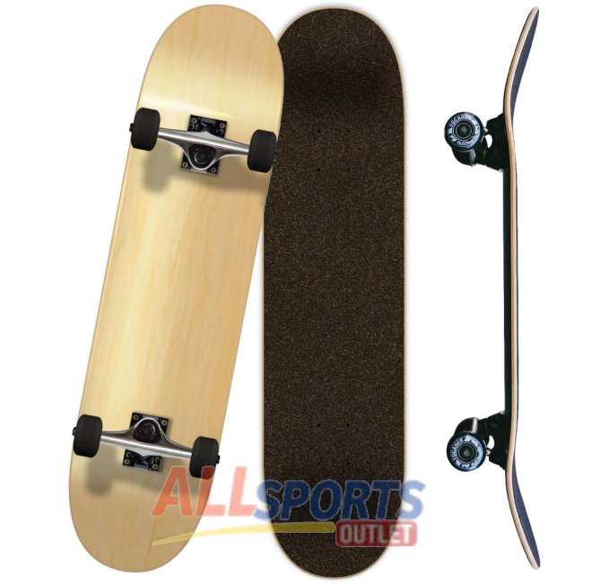 Yocaher 7.75" Professional Complete Skateboard All Sports Outlet