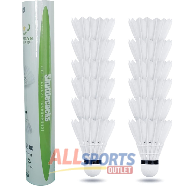 ZHENAN Advanced Goose Feather Badminton Shuttlecocks All Sports Outlet