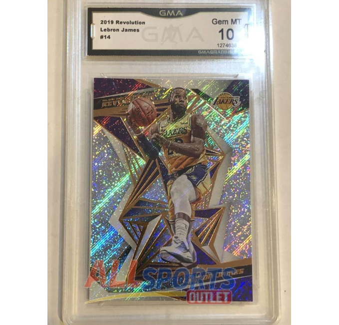 2019-20 Revolution LeBron James GMA 10 Lakers Card All Sports Outlet