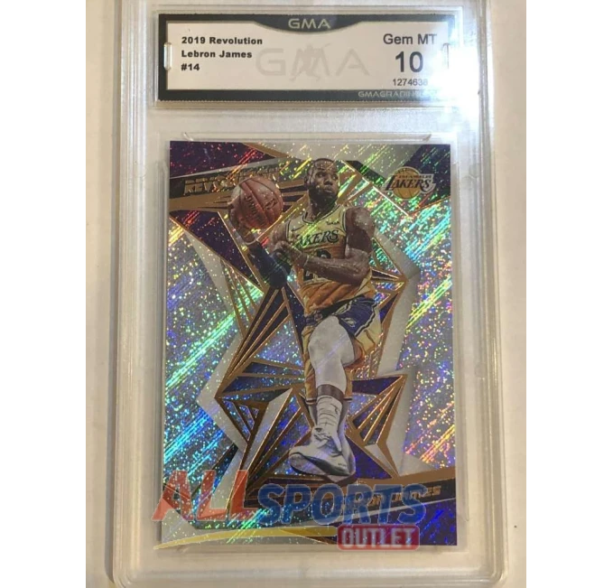 2019-20 Revolution LeBron James GMA 10 Lakers Card All Sports Outlet