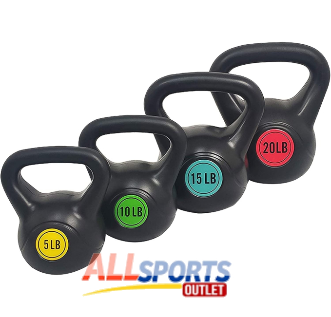 BalanceFrom Wide Grip Kettlebell Set 5 to 20lbs All Sports Outlet