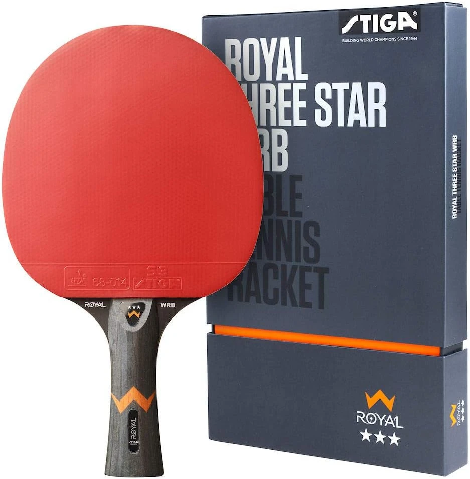 Stiga Royal Table Tennis Bat Black Red by All Sports Outlet