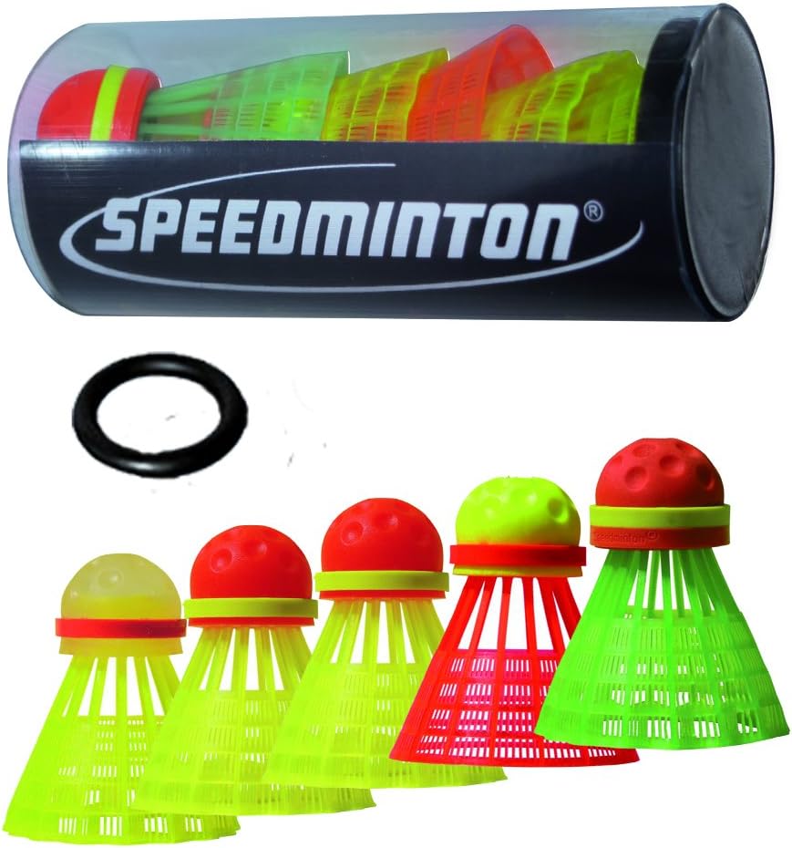 Speedminton Mix 5pk Speeder Tube for Outdoor Badminton All Sports Outlet