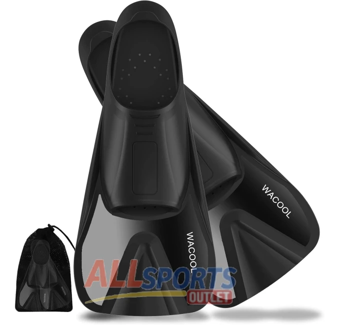 WACOOL Short Blade Fins for Snorkeling All Sports Outlet