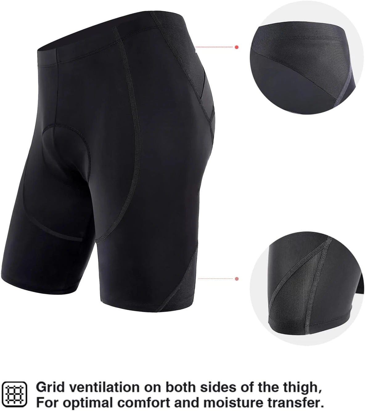 Men's Sportneer 4D Padded Bike Shorts Cycling Shorts Gear - Image 2