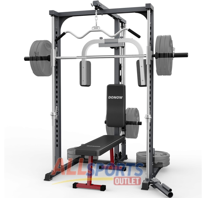 Smith Machine Power Rack Squat Rack Bench for Home Gym All Sports Outlet