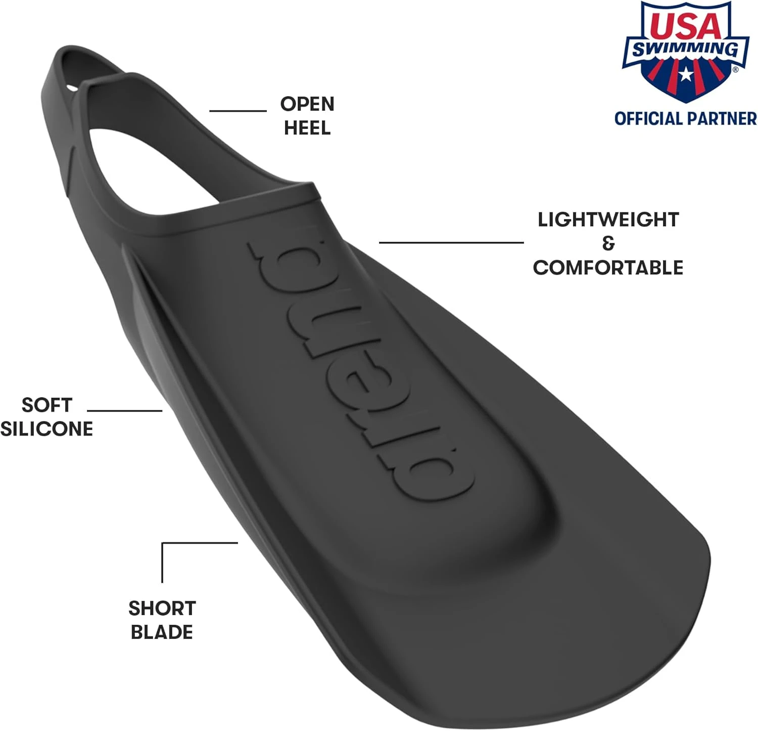 Arena Unisex Swim Training Fins All Sports Outlet Comfortable and Lightweight - Image 2