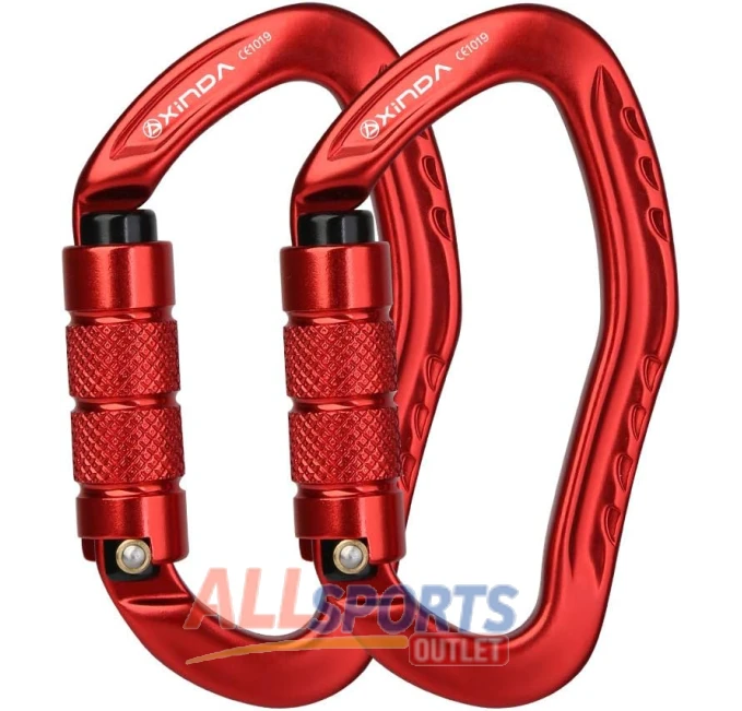 XINDA 22KN Auto Locking Carabiner Twist Lock Climbing All Sports Outlet