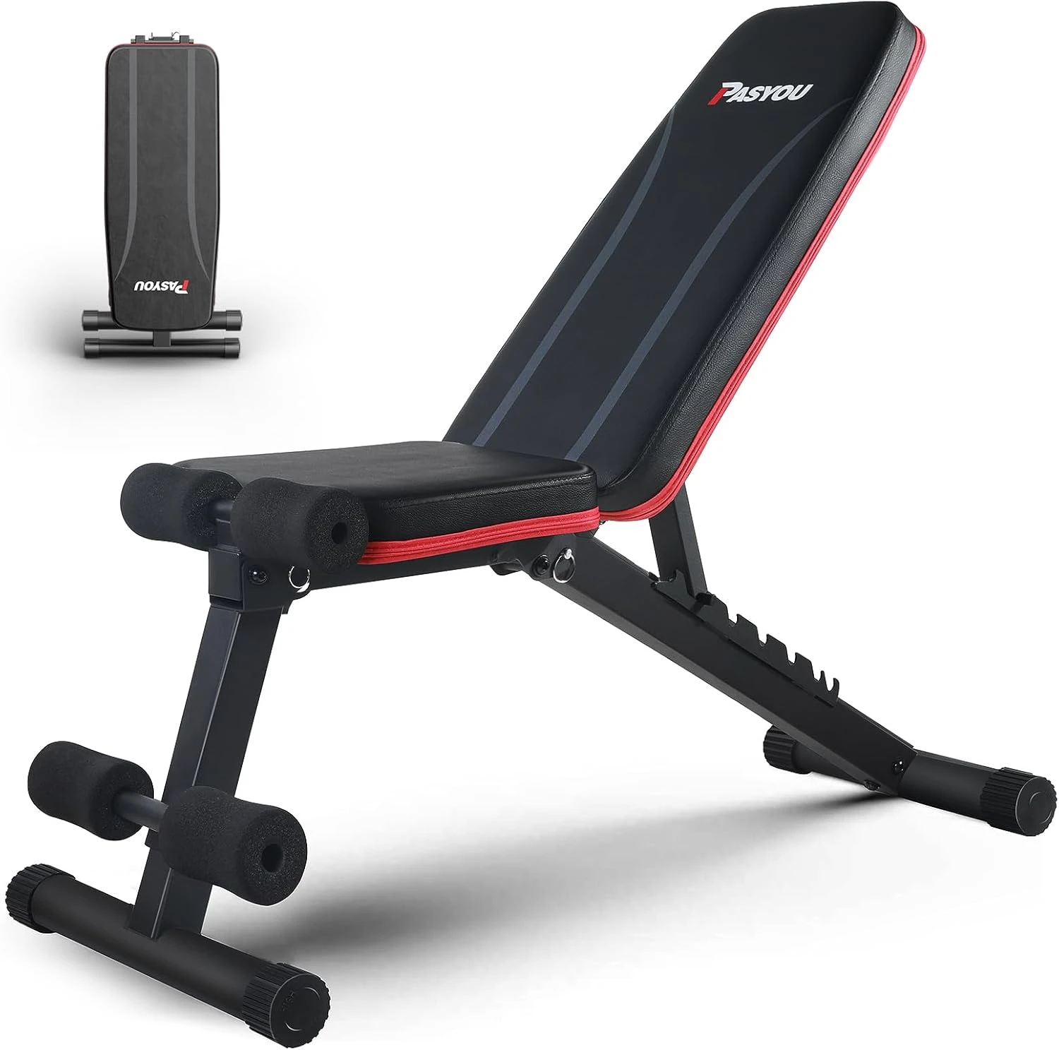 PASYOU Adjustable Weight Bench Full Body Workout for Home Gym