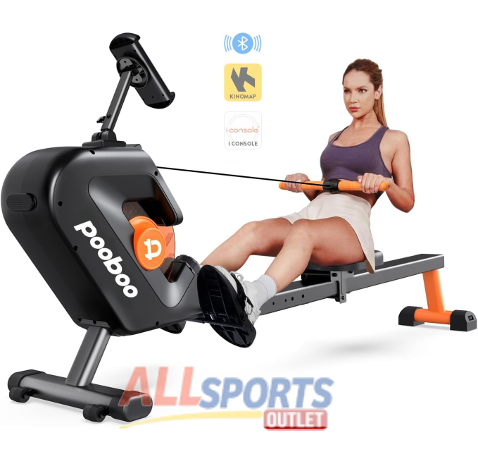 Pooboo Rowing Machine Max 350 LBS Magnetic Rower All Sports Outlet